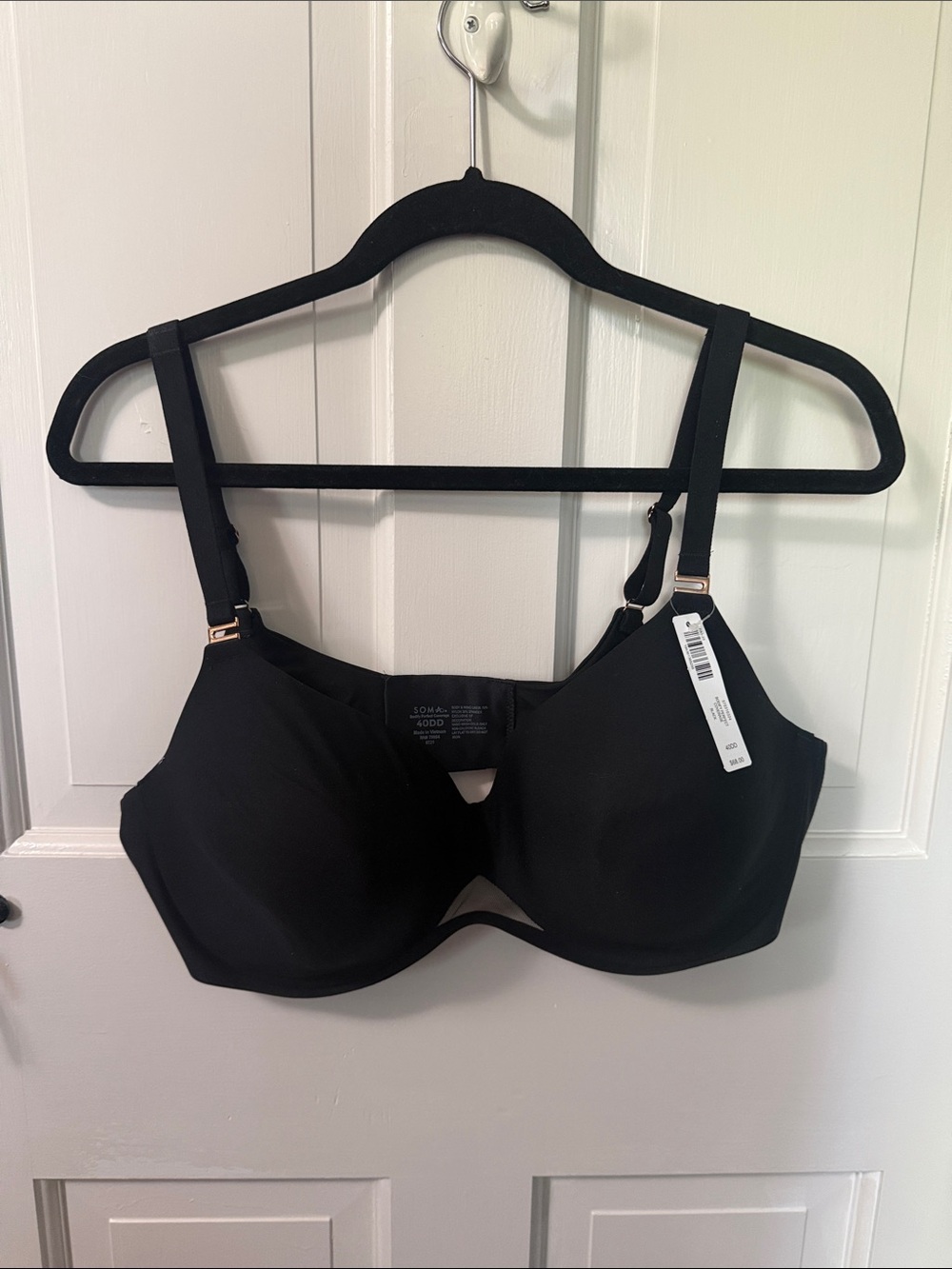 NWT Soma Bodify Perfect Coverage Black Underwire Bra 40 DD